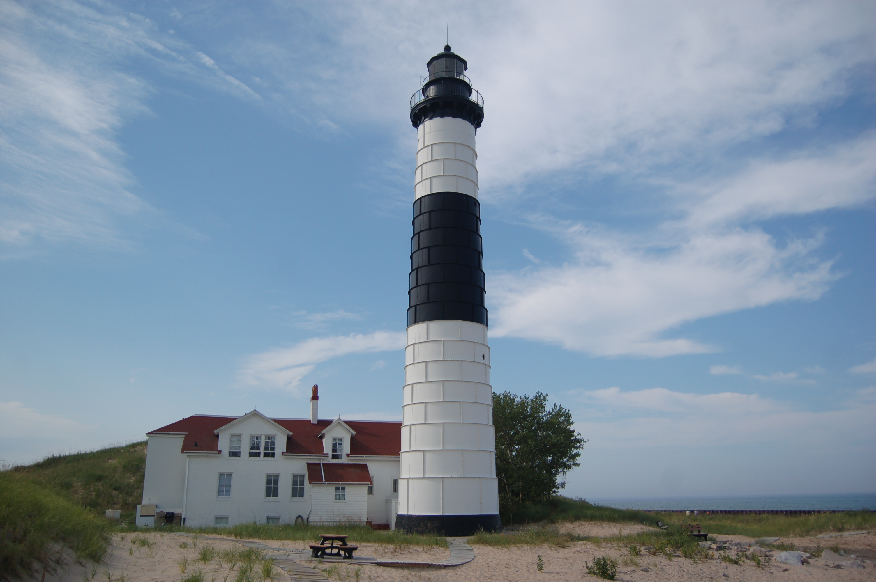 Cana Island Lighthouse on Lake Michigan, Door County, Wisconsin без смс